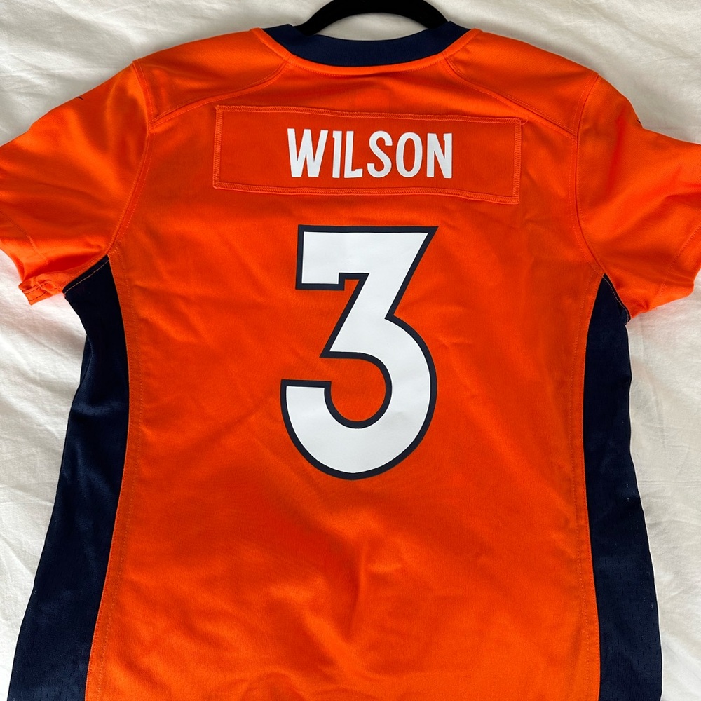 NFL Broncos Russell Wilson Game Jersey - Orange, S